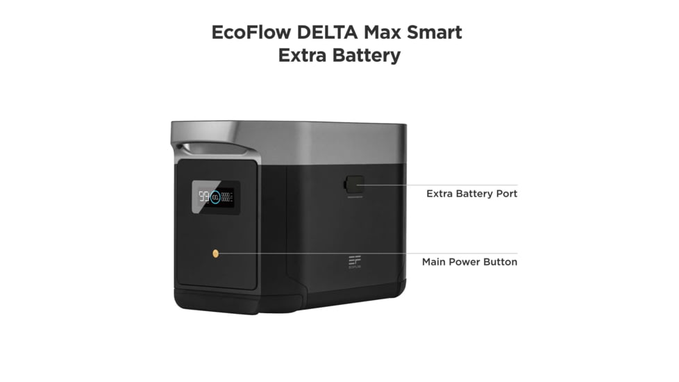 EcoFlow DELTA Max Smart Extra Battery, Black, 50031003