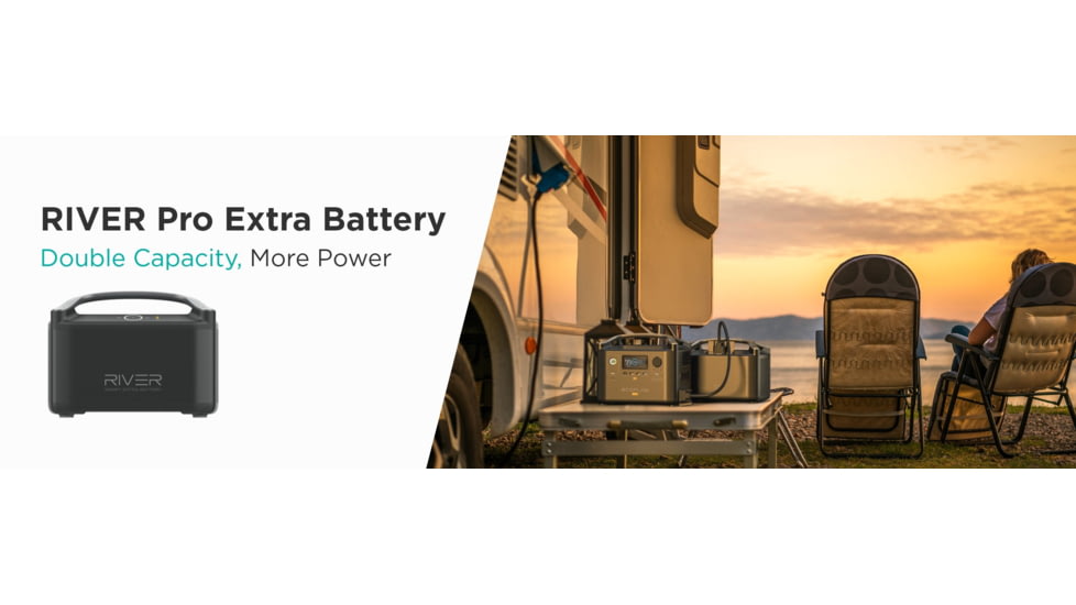 EcoFlow RIVER Pro Extra Battery, Black, 50032015