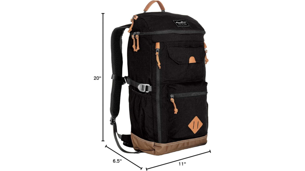 Eddie Bauer Bygone 30L Backpack, Black, EBB1010-001