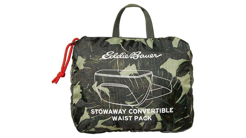 Eddie Bauer Stowaway 1L Packable Waistpack, Dark Loden, EBB3005-375