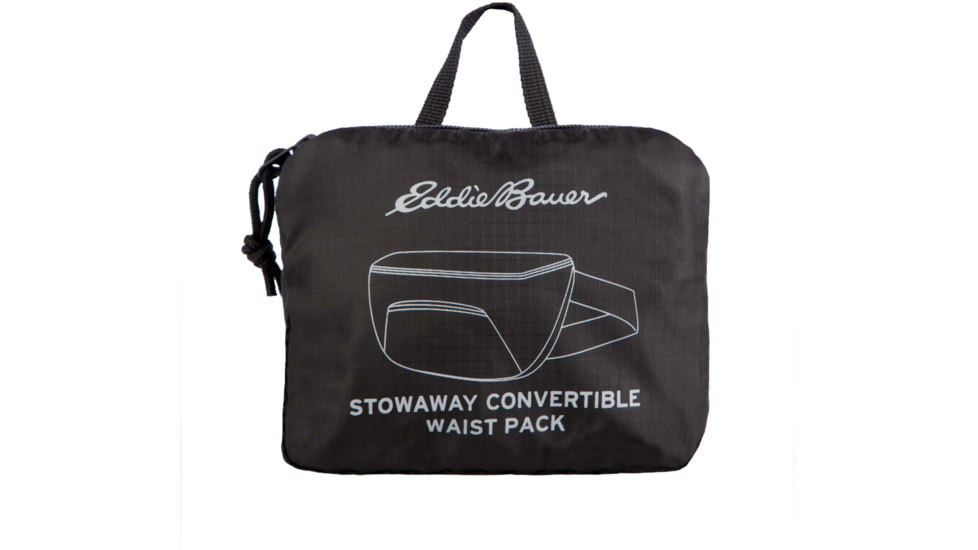 Eddie Bauer Stowaway 1L Packable Waistpack, Onyx, EBB3005-031