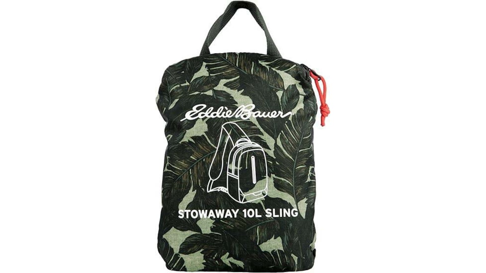 Eddie Bauer Stowaway Packable 10L Shoulder Sling, Dark Loden, EBB3004-375