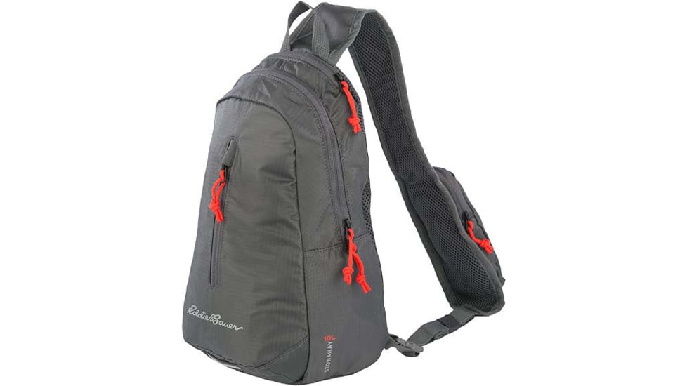 Eddie Bauer Stowaway Packable 10L Shoulder Sling, Dark Smoke, EBB3004-044