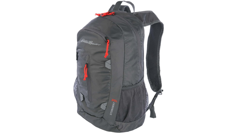 Eddie Bauer Stowaway Packable 20L Backpack, Dark Smoke, EBB3001-044