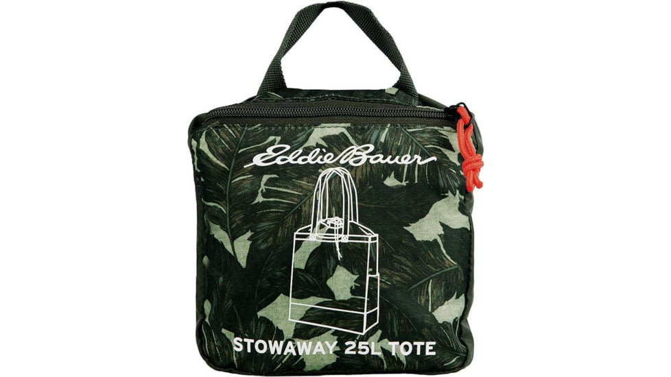 Eddie Bauer Stowaway Packable 25L Cinch Tote, Dark Loden, EBB3002-375