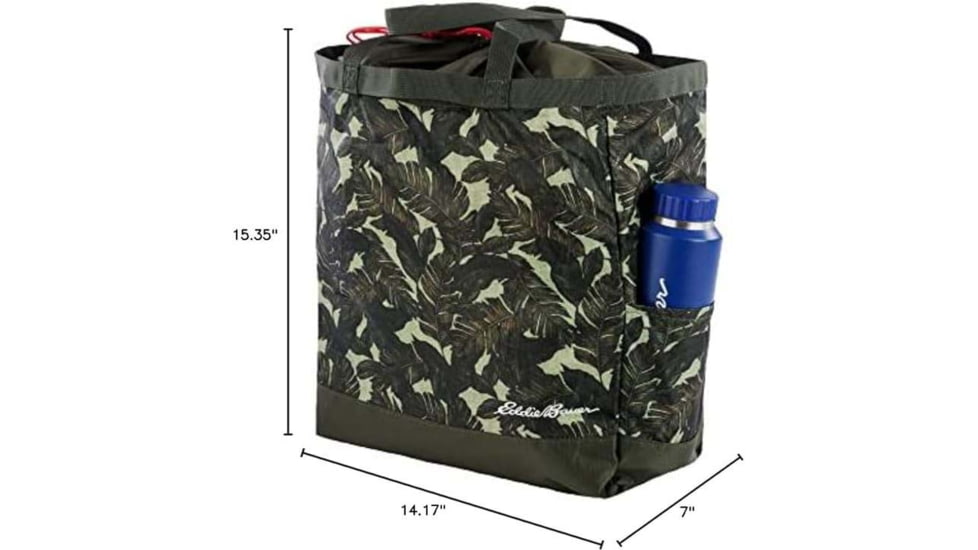 Eddie Bauer Stowaway Packable 25L Cinch Tote, Dark Loden, EBB3002-375