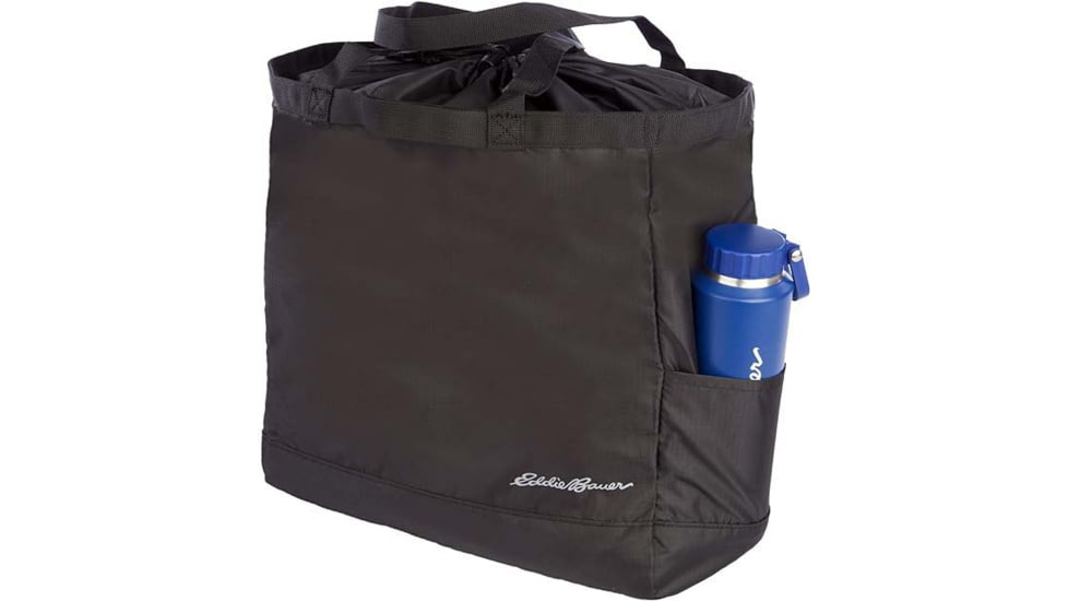 Eddie Bauer Stowaway Packable 25L Cinch Tote, Onyx, EBB3002-031