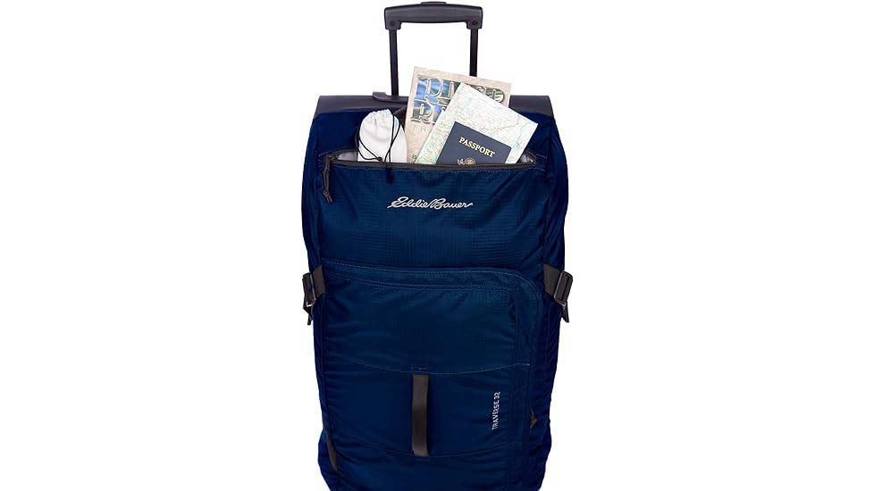 Eddie Bauer Traverse 32 78L Rolling Duffel Bag, Medium Indigo, EBB4001-415