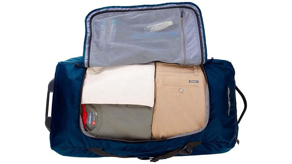 Eddie Bauer Traverse 32 78L Rolling Duffel Bag, Medium Indigo, EBB4001-415