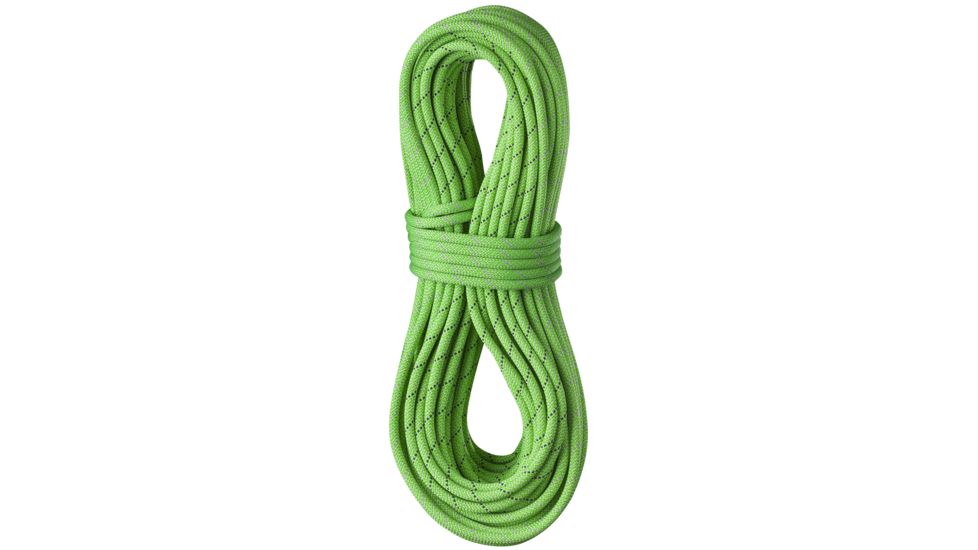 Edelrid 9.6mm Tommy Caldwell Pro Dry DuoTec Climbing Rope, Neon Green, 60m, 712710604990