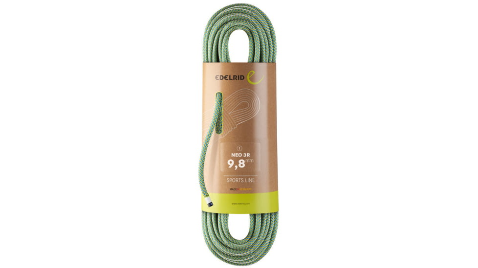 Edelrid Neo 3R 9.8mm Non-Dry Rope, Oasis/Icemint, 60m, 713190601180