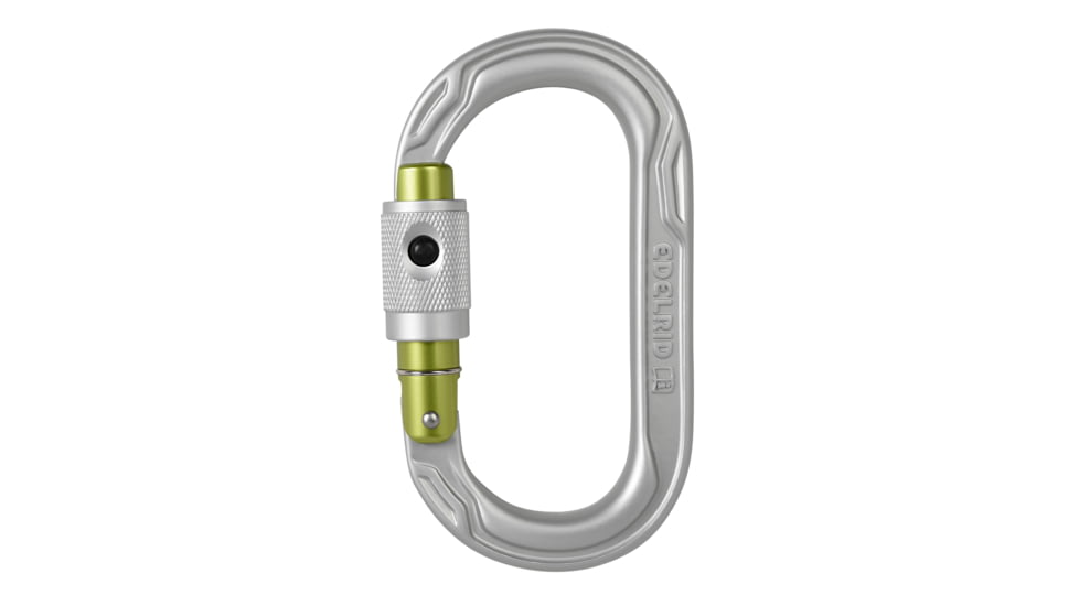 Edelrid Oval Power 2500 Permalock Carabiner, Silver, 852030000060