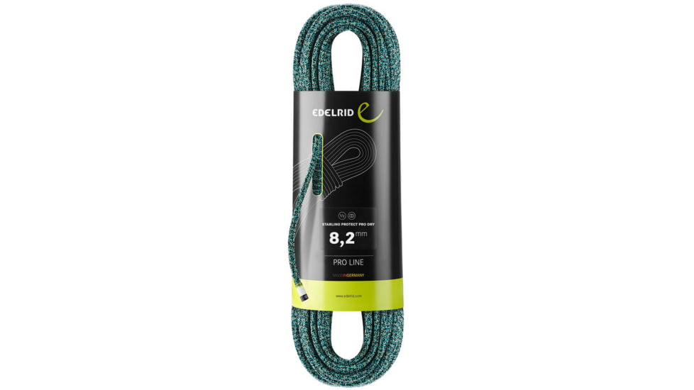 Edelrid Starling Protect Pro Dry 8.2mm Rope, Icemint/Night, 60m, 713180603770