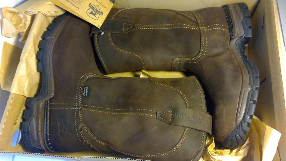 EDEMO Irish Setter Two Harbors 83906 Boot, 11 Inch Pull, On, Steel Toe, Waterproof, EH Sole, Brown, 8.5 Medium 83906D 085, EDEMO1