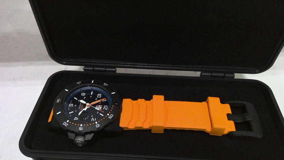 EDEMO Luminox Navy Seal Watches, Blue/White/Orange, 45 mm, 3603, EDEMO1