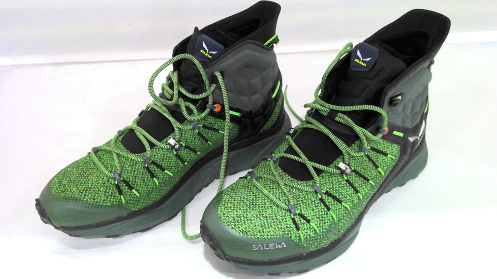 EDEMO Salewa Dropline Mid Hiking Shoes - Men's, Raw Green/Pale Frog, 10.5, 00-0000061386-5322-10.5, EDEMO1