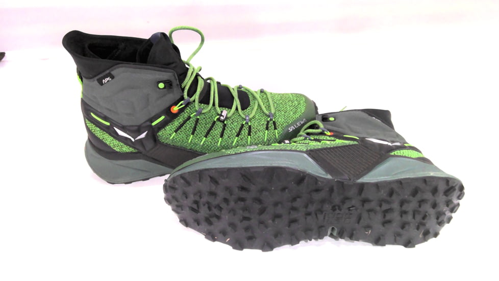 EDEMO Salewa Dropline Mid Hiking Shoes - Men's, Raw Green/Pale Frog, 10.5, 00-0000061386-5322-10.5, EDEMO1