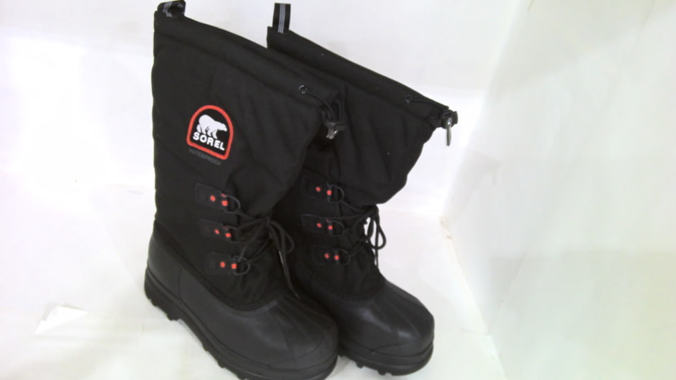 EDEMO Sorel Glacier XT Winter Boot - Mens, Black/Red Quartz, 9 US, 1573891010-9, EDEMO1