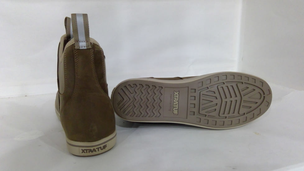 EDEMO Xtratuf Leather 6in Ankle Deck Boot - Men's, Taupe, 10.5, XAL-901-TAN-105, EDEMO1