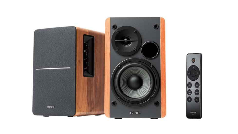 Edifier R1280DBs Powered Bookshelf Bluetooth Speakers, Brown, 4005046