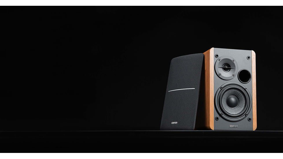 Edifier R1280DBs Powered Bookshelf Bluetooth Speakers, Brown, 4005046