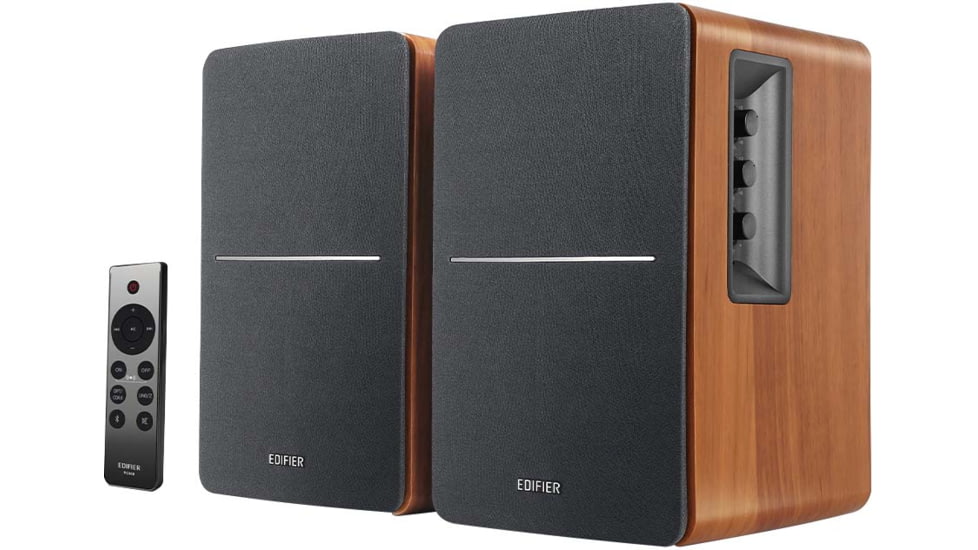 Edifier R1280DBs Powered Bookshelf Bluetooth Speakers, Brown, 4005046