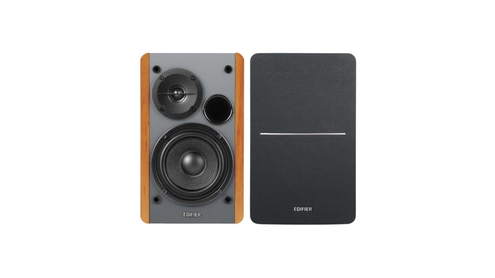 Edifier R1280Ts Powered Bookshelf Speaker, Brown, 4004957