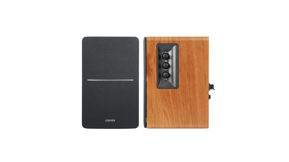 Edifier R1280Ts Powered Bookshelf Speaker, Brown, 4004957