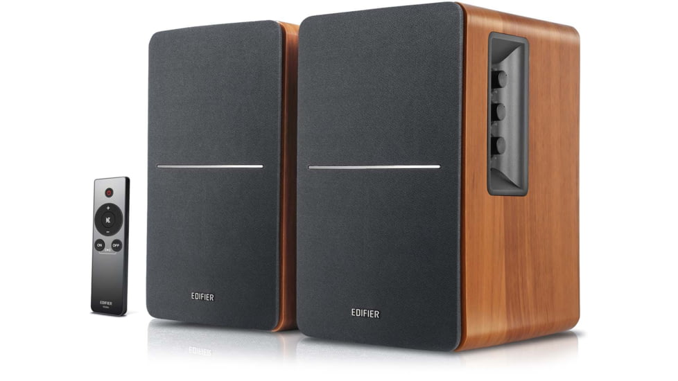 Edifier R1280Ts Powered Bookshelf Speaker, Brown, 4004957