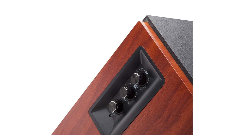 Edifier R1700BT Powered Bluetooth Bookshelf Speakers, Brown, 4001352