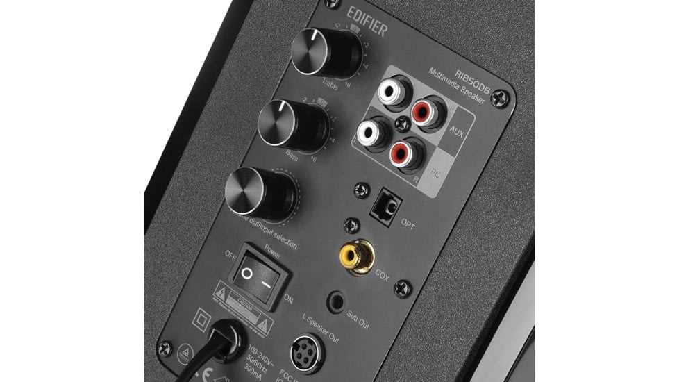 Edifier R1850DB Powered Bookshelf Speakers, Black, 4003295