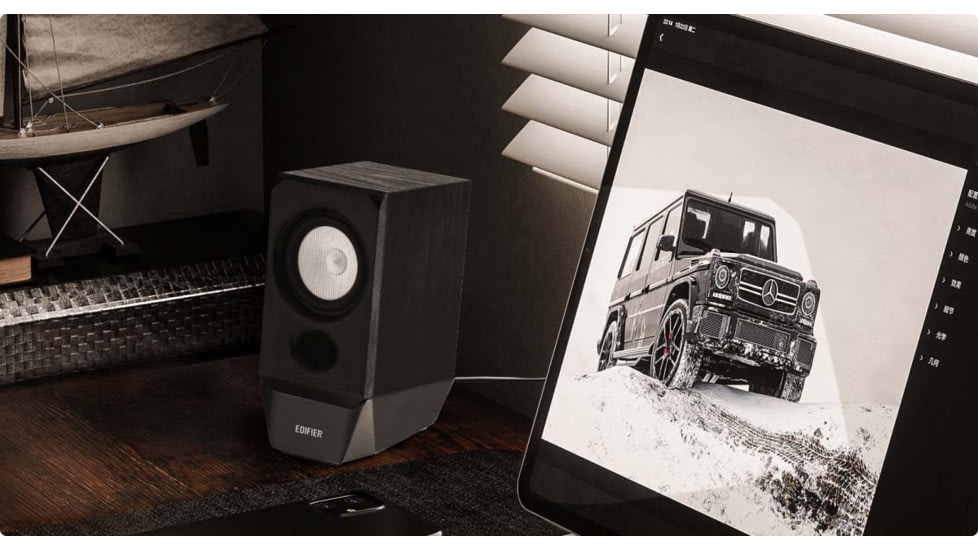 Edifier R19BT 2.0 Multi-Media Speaker System w/Bluetooth, Black, 4006999