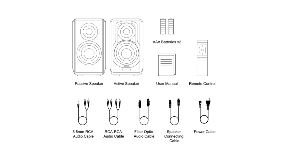 Edifier S1000W Wifi Hi-Fi Bookshelf 2.0Speakers, Brown, 4006111