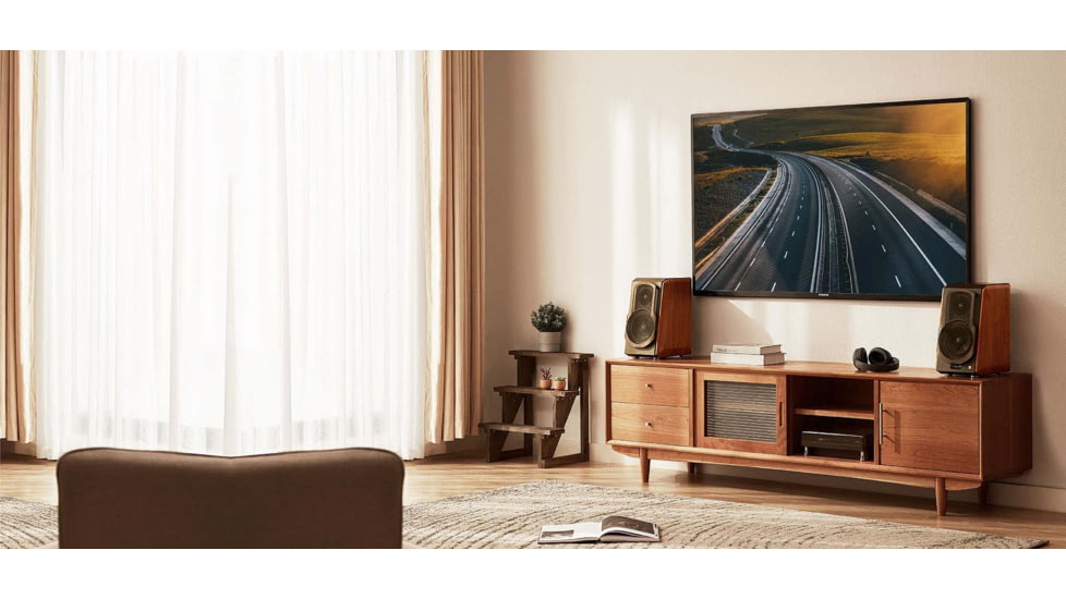 Edifier S1000W Wifi Hi-Fi Bookshelf 2.0Speakers, Brown, 4006111