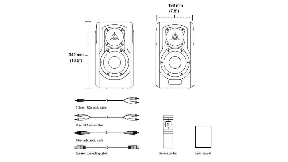 Edifier S2000MKIII Audiofile Powered Bookshelf 2.0 Speakers, Brown, 4004995