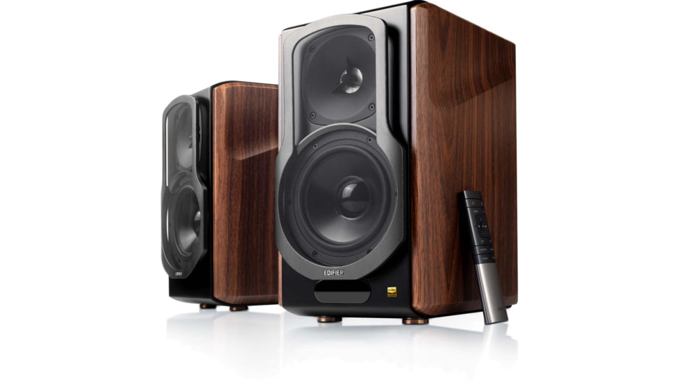 Edifier S2000MKIII Audiofile Powered Bookshelf 2.0 Speakers, Brown, 4004995