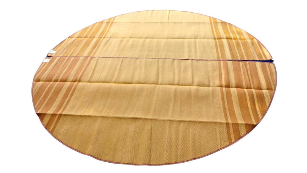 Life Intents Striped Bell Tent Floor Matting / Earth Tones 4M, Sandy Peach, 13ft, 8224117719252