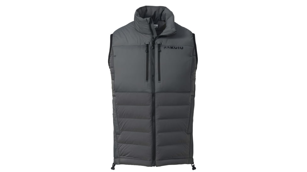 KUIU Flyway Insulated Hunting Vest - Men's, Gunmetal, 3XL, Synthetic, Adult, Male, 7494982959262