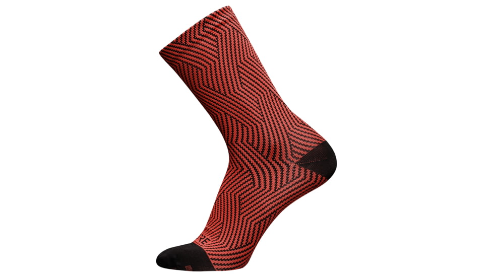 GOREWEAR C3 Mid Socks in Fireball/Black 3.5-5 Moisture Wicking E5E01BB6, 100227-AY99-S