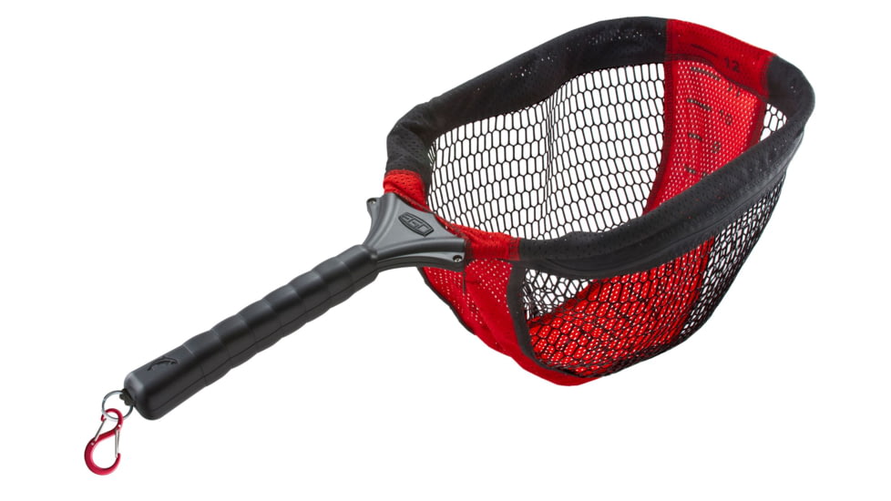 EGO Blackwater Trout Net / Measure Net, Black/Red, Standard, 71690