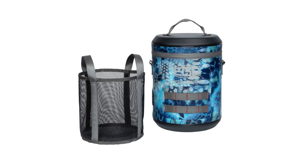 EGO Kryptek Soft Sided Bait Cooler/Bucket w/ Marine Metal Aerator, Pontus, Pontus, 75090