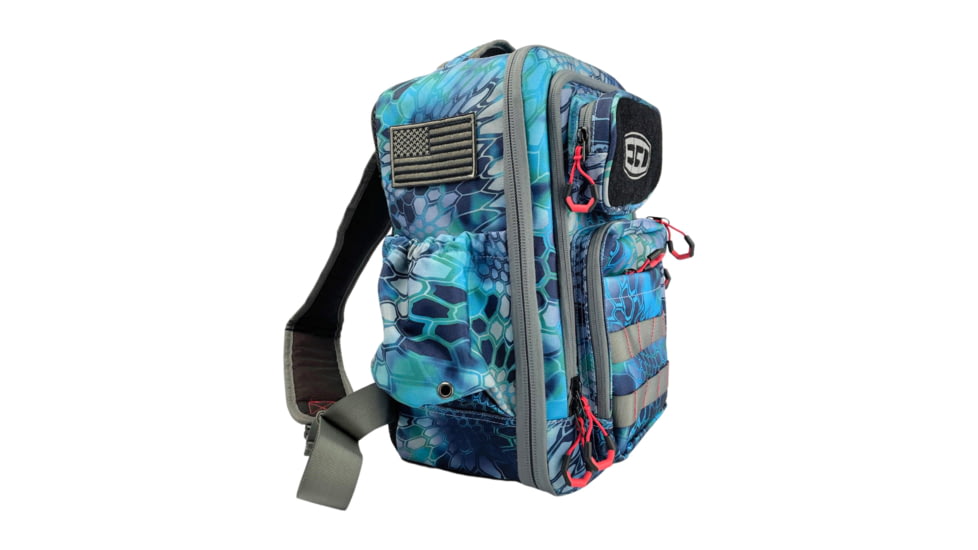EGO Kryptek Tackle Box Sling Pack w/ 3 3700 Tackle Trays, Pontus, Pontus, 75084