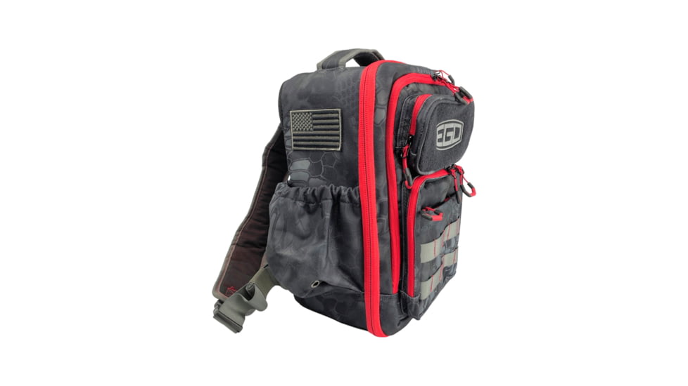 EGO Kryptek Tackle Box Sling Pack w/ 3 3700 Tackle Trays, Typhon, Typhon, 75076