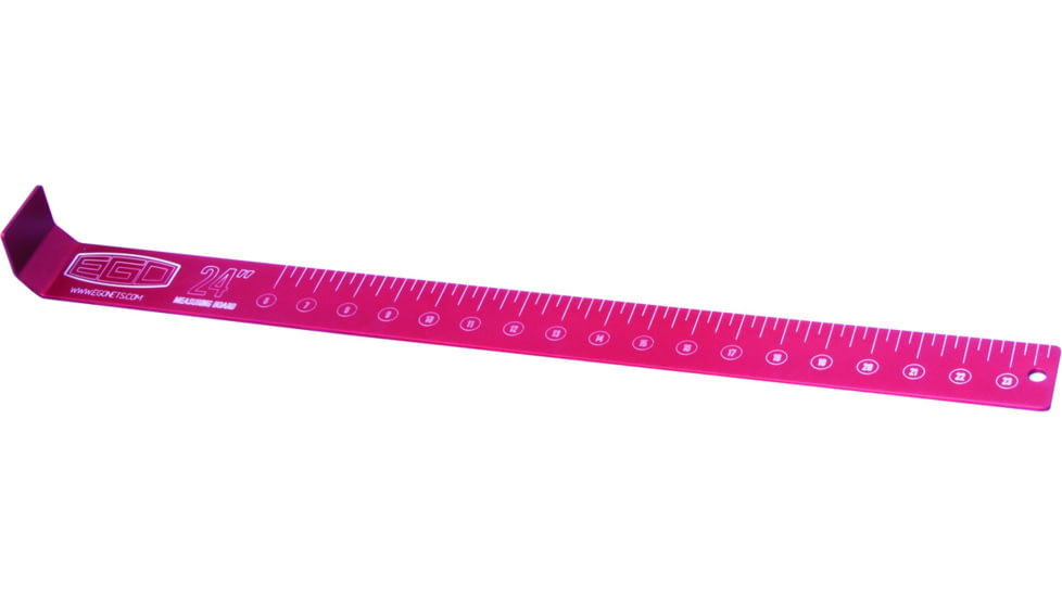 EGO Measuring Board 24in 3/16in Red Annodize Alum Plate Laser Etched, 73002