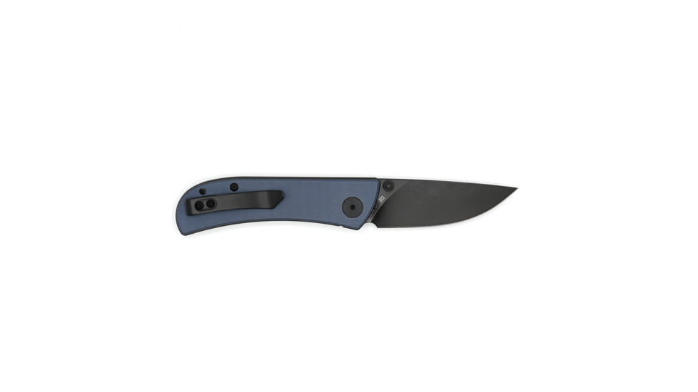 EIKONIC Knife Company Fairwind Folding Knife, 2.72in, D2 Steel w/ Rockwell Hardness of 59-60, G10 Handle, Black/ BlueGrey, 220BGY
