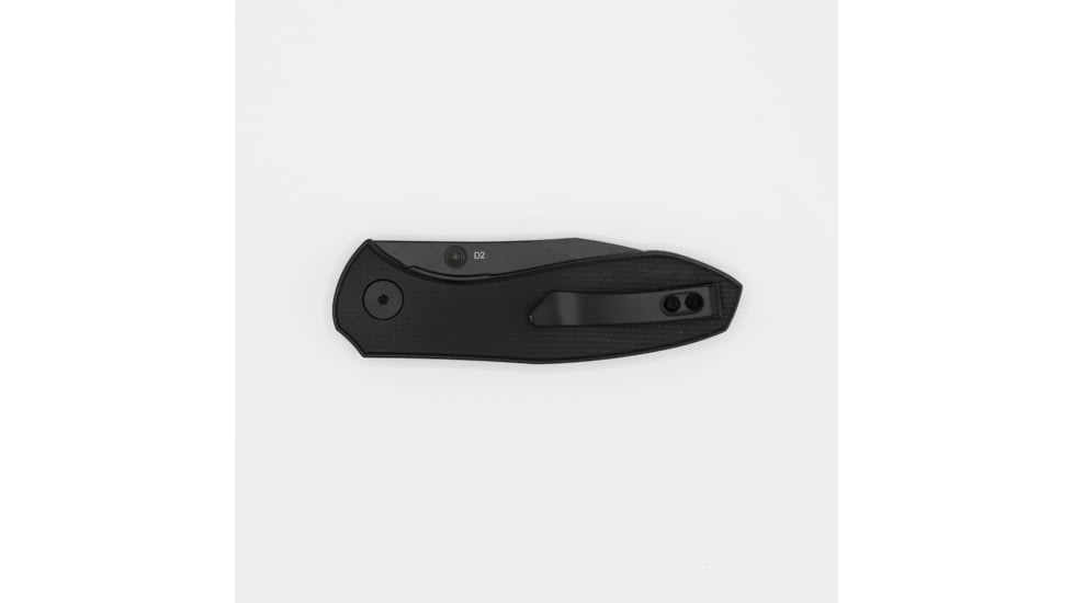 EIKONIC Knife Company Kasador Folding Knife, 2.7in, D2 Steel w/ Rockwell Hardness of 59-60, Micarta Handle, Black/Black, 331BB