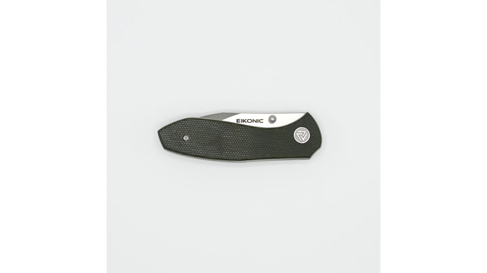 EIKONIC Knife Company Kasador Folding Knife, 2.7in, D2 Steel w/ Rockwell Hardness of 59-60, Micarta Handle, Satin/Brown, 331SBR