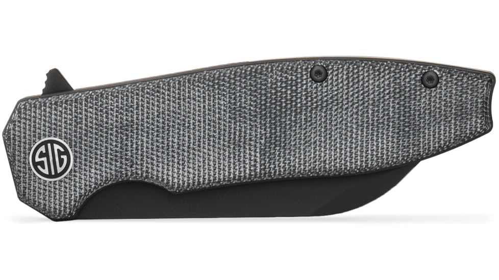 Sig Sauer Knives KA8BB Karak 3.25 Folding Wharncliffe Plain Black PVD Nitro-V