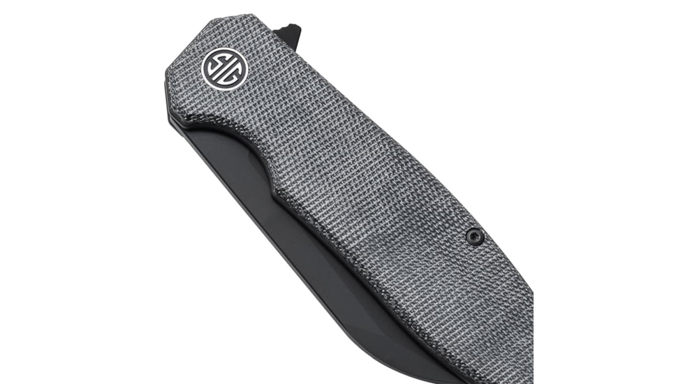 Sig Sauer Knives KA8BB Karak 3.25 Folding Wharncliffe Plain Black PVD Nitro-V