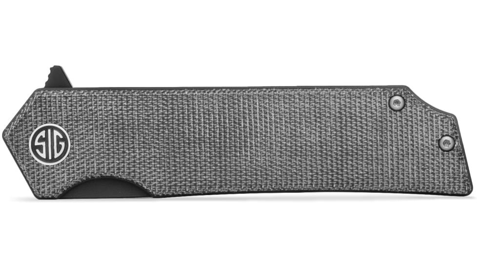 Sig Sauer Knives TS8BB Tsuru 3.30 Folding Tanto Plain Black PVD 154CM SS Blade